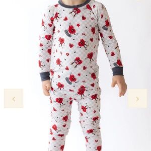 Tiny Jams Heart Breaker Bamboo Pajama Set 3T